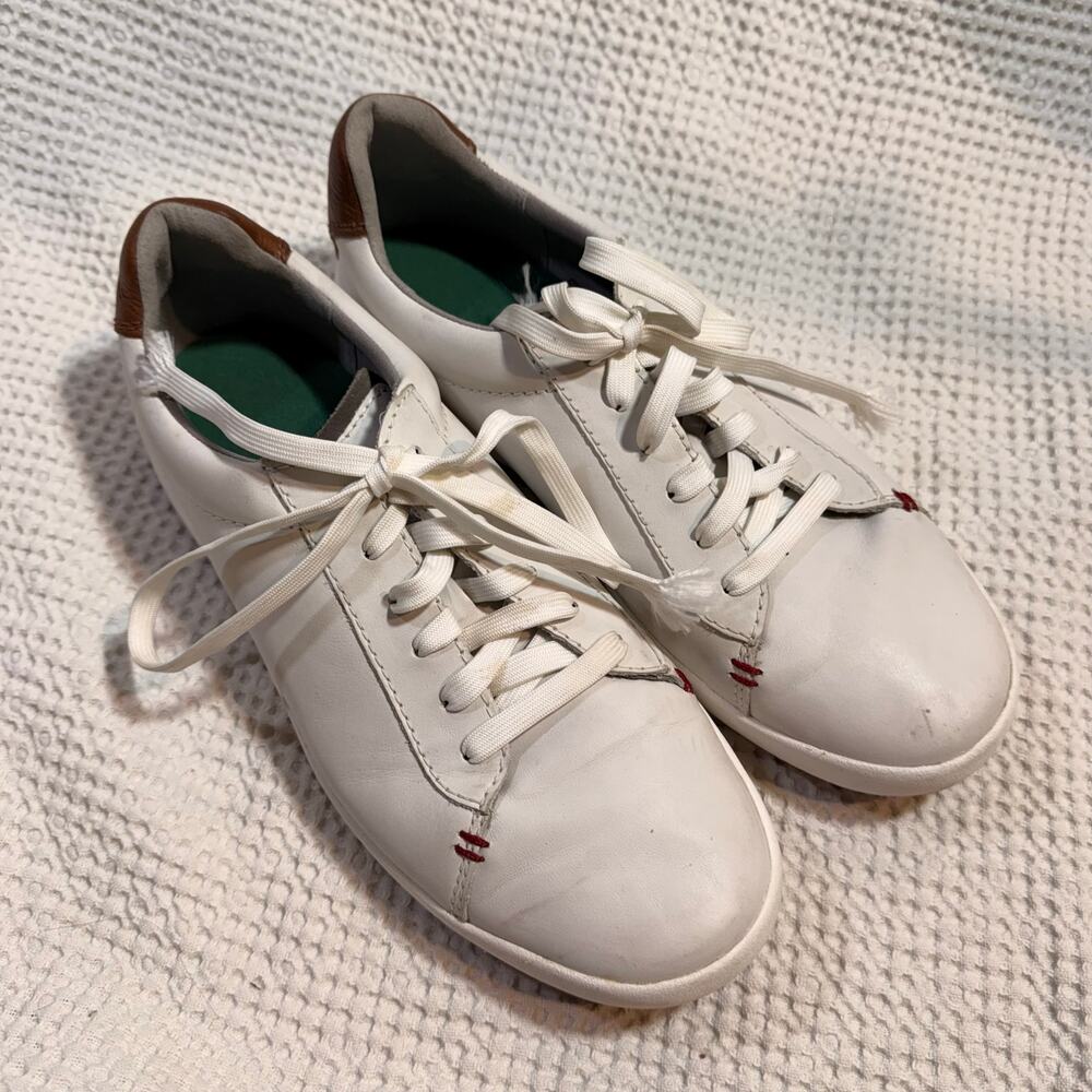 Kodiak Leather Arklan White Leather Minimalist Sneaker Size 8
